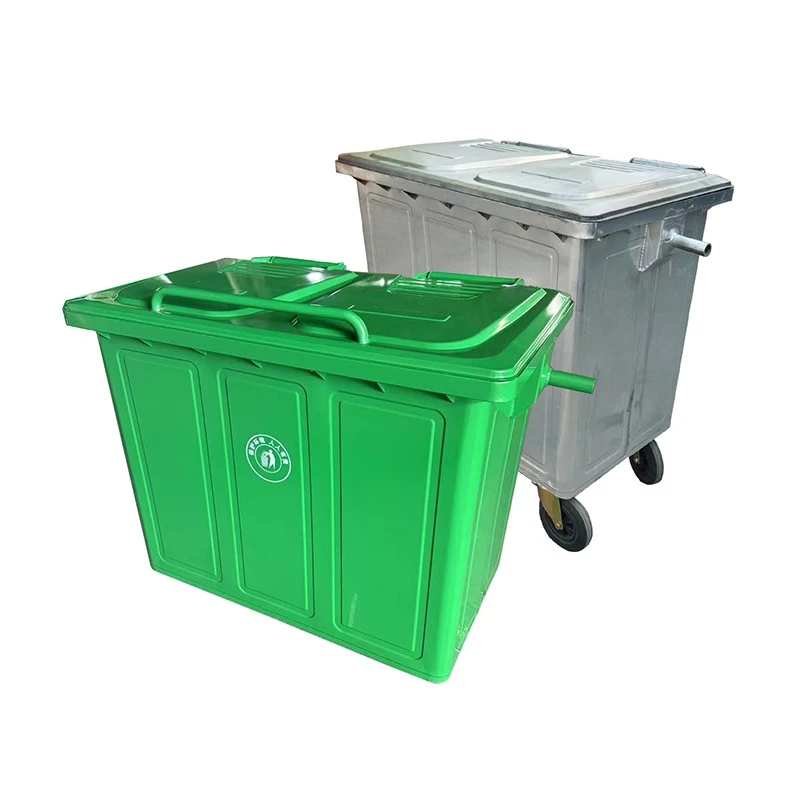 Steel Waste Bins With 4 Wheels factory